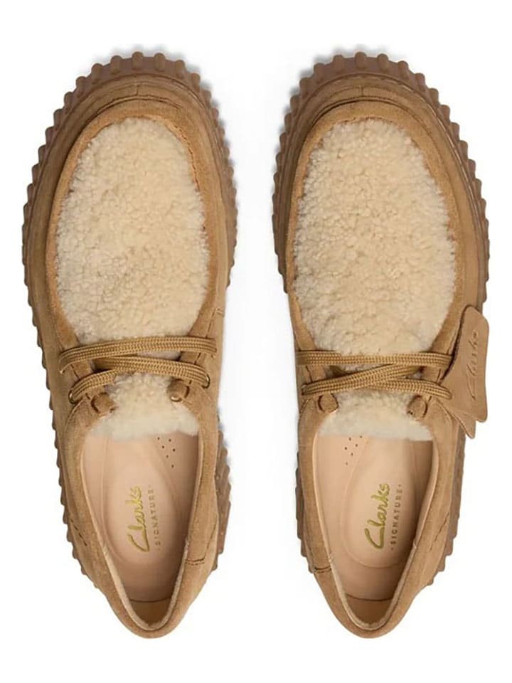 Элегантные туфли на шнуровке Clarks, бежевый — фото 3