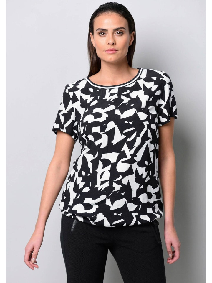 

Alba Moda Черная блузка на шнуровке