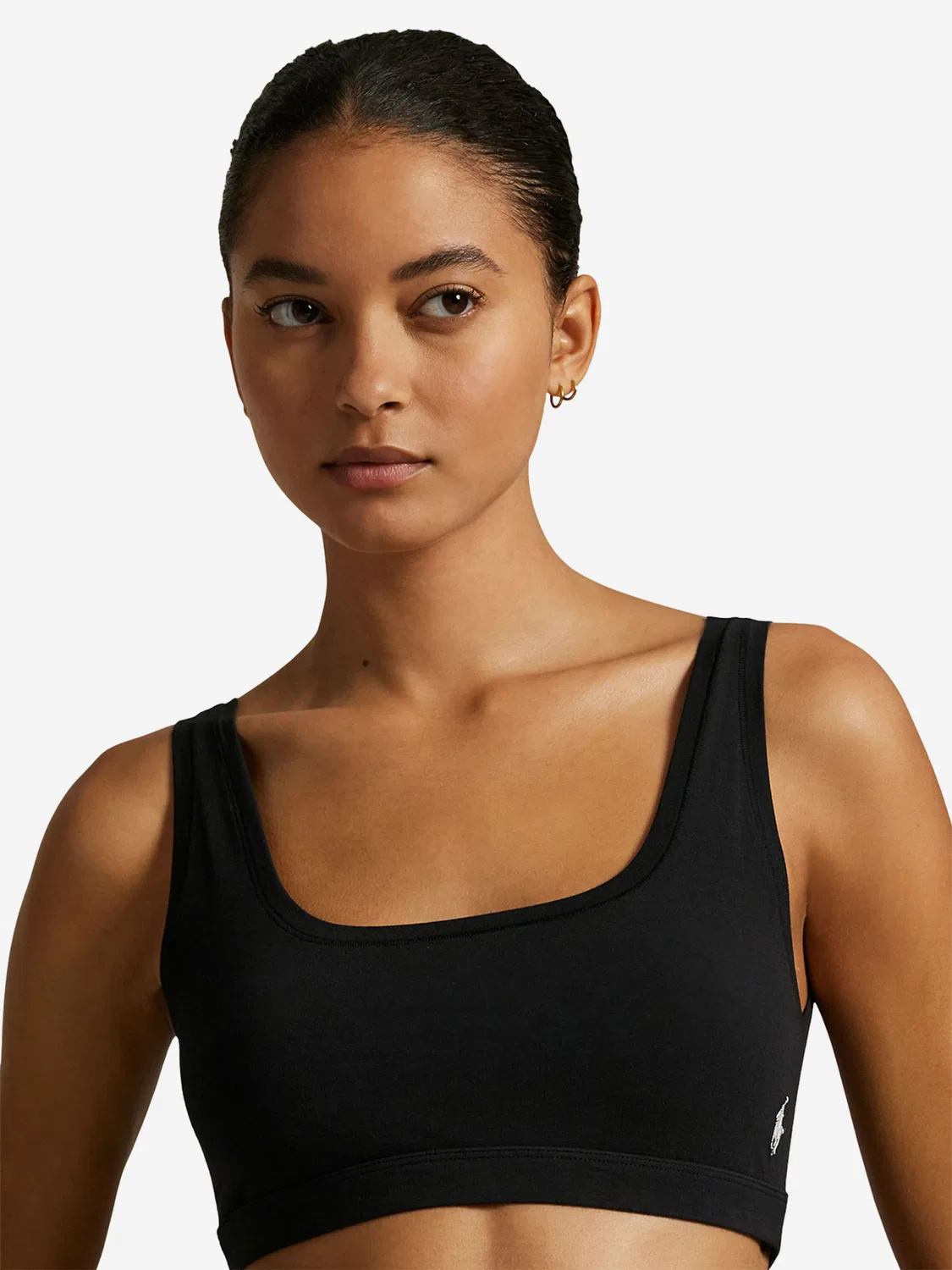 Бюстгальтер-бралетт 'Club Cotton' Polo Ralph Lauren, Black — фото 3