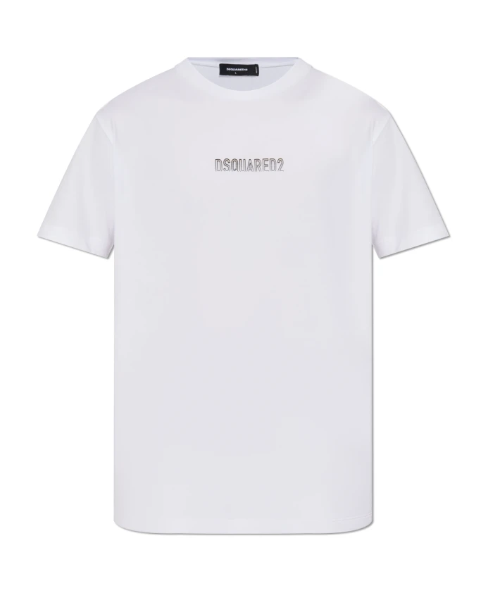 

Футболка с рельефным логотипом Dsquared2, белый