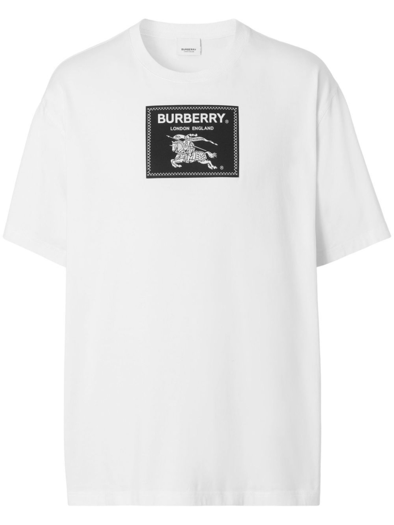 

Burberry футболка EKD с аппликацией, белый