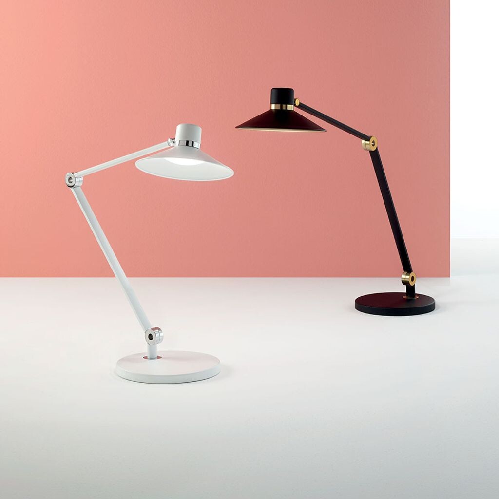 

Fabas Luce Panarea Светодиодная настольная лампа с сенсорным диммером, белый