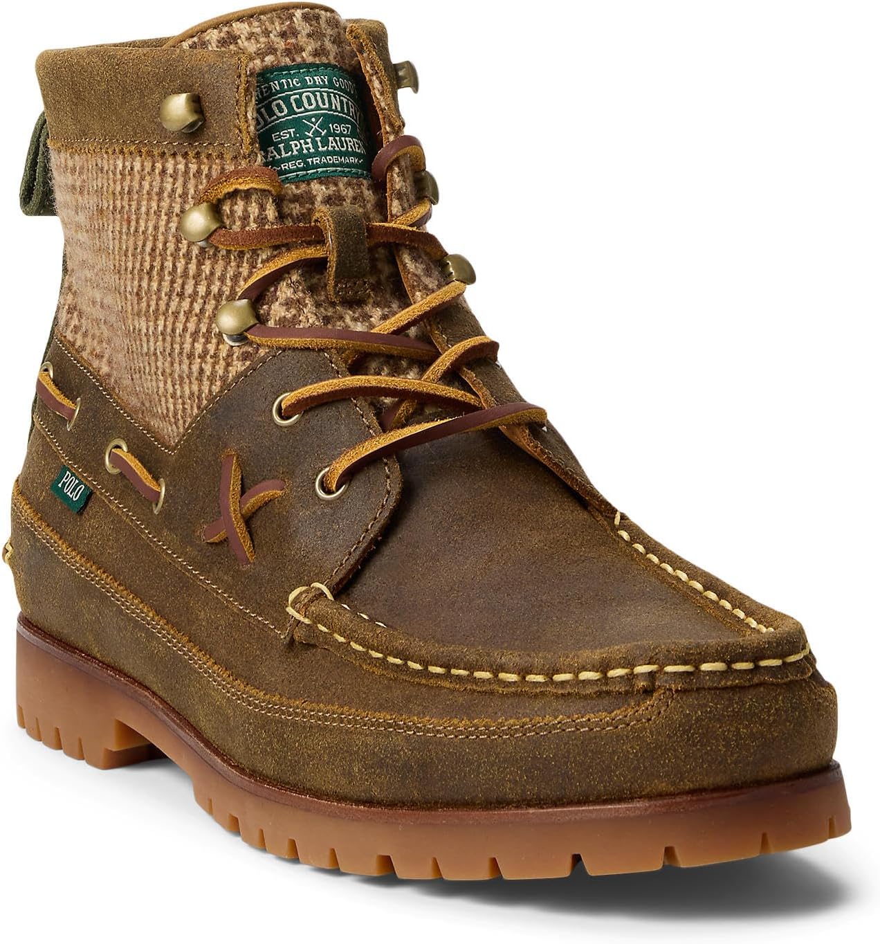 POLO RALPH LAUREN мужские ботинки Ranger Mid из замши и шерстяного твида, Tweed Colorblock