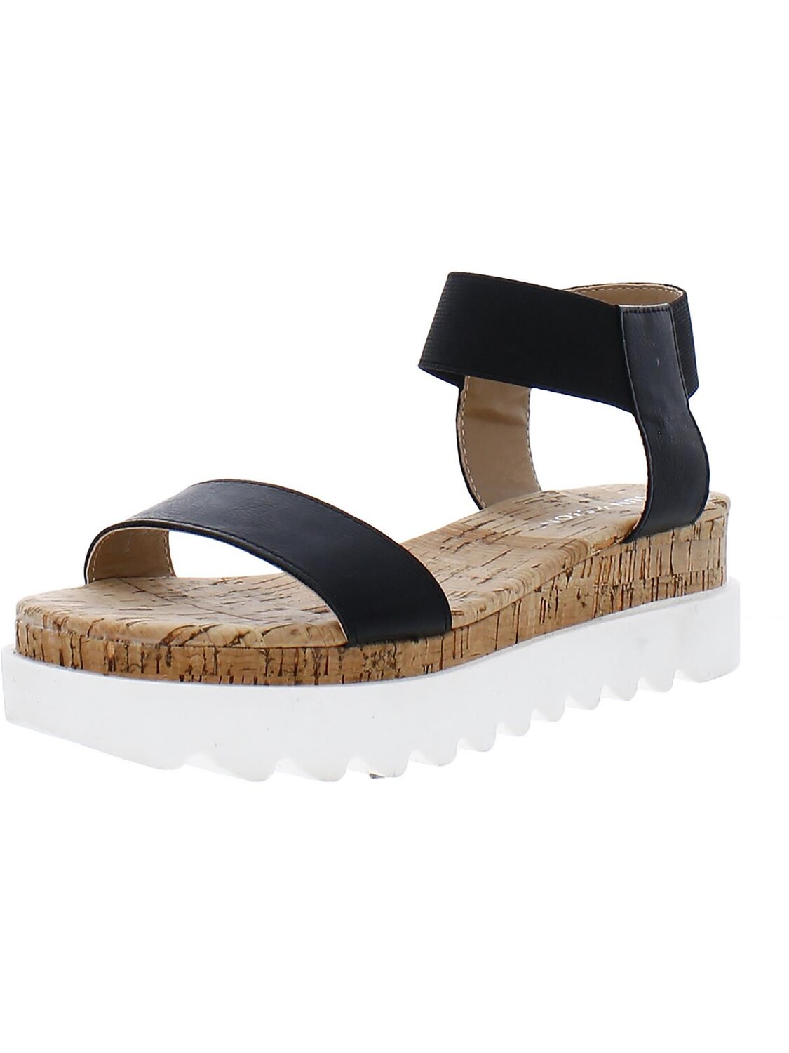 

Женские босоножки на танкетке Melanyy без шнурков с открытым носком Sun + Stone, черный