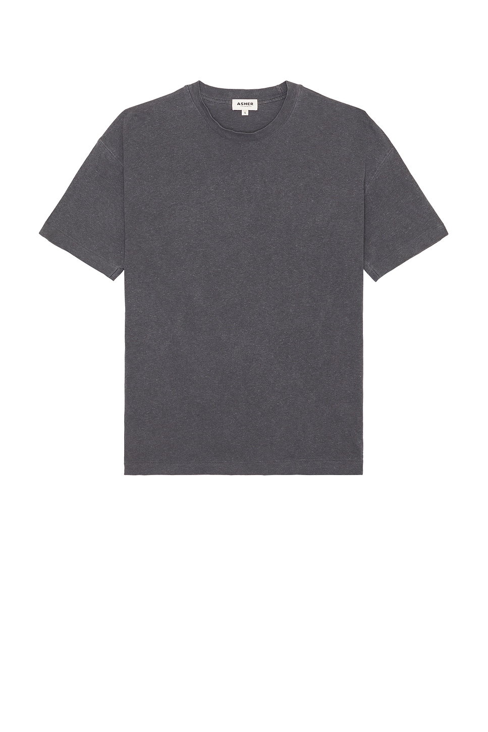 

Футболка из хлопкового льна Noah Asher, washed black