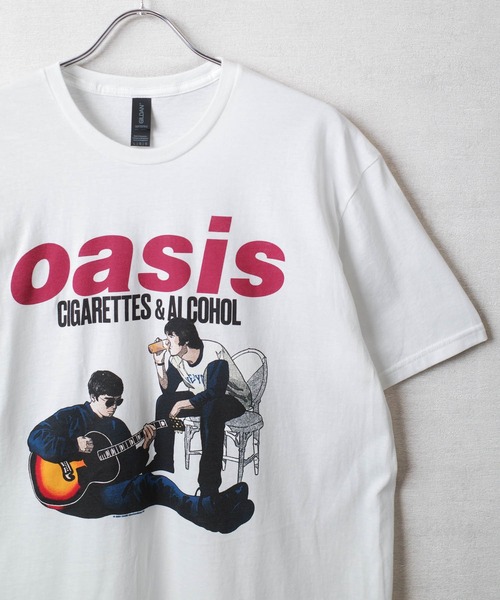 

Футболка, принт Oasis Cigarettes & Alcohol, бренд Rock-Off, цвет белый