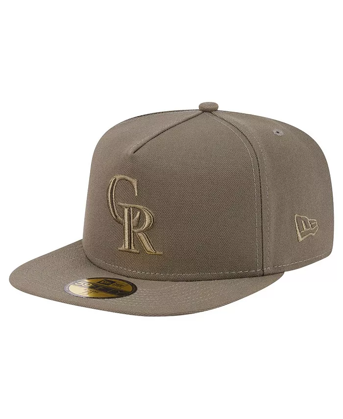 

Мужская кепка-ушанка Colorado Rockies, оливковая, цветная, A-образная, размер 59FIFTY New Era