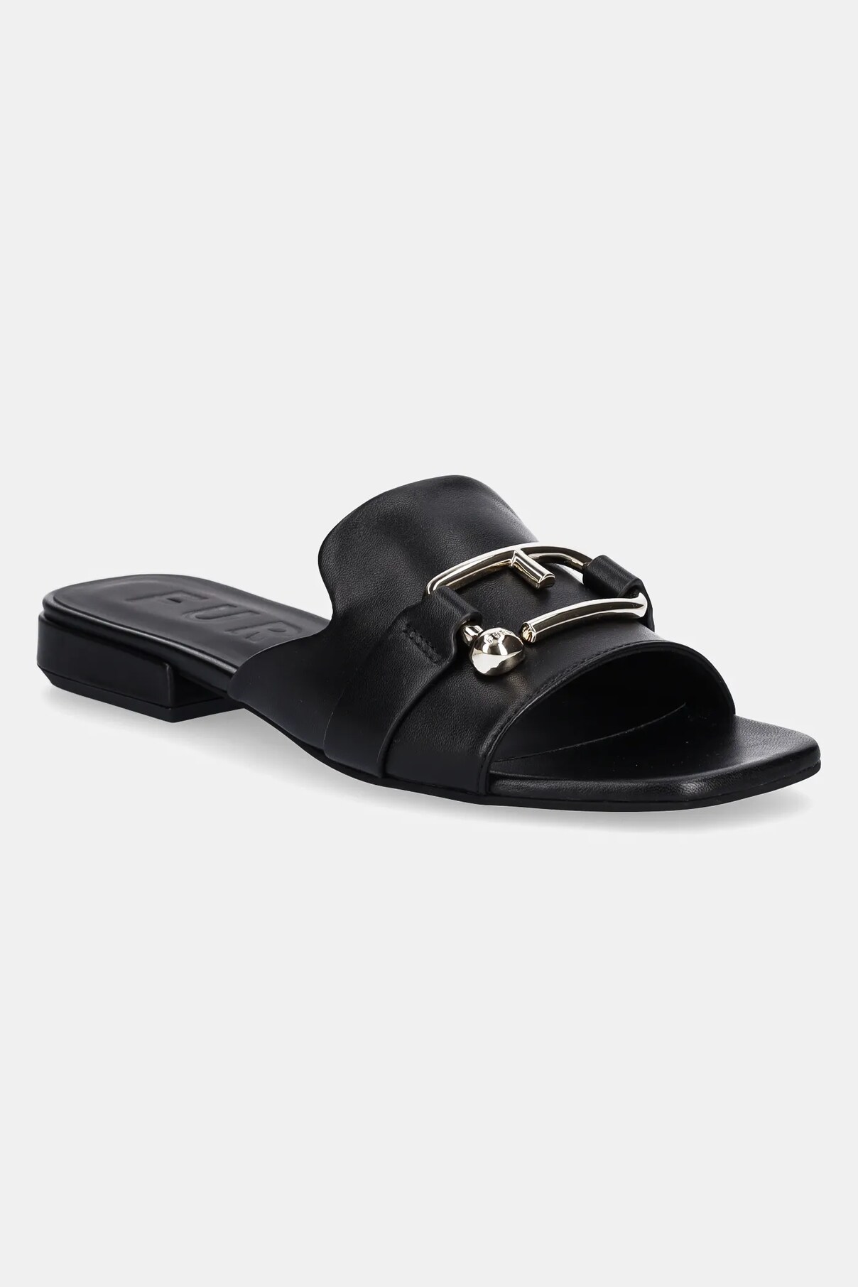 Кожаные шлепанцы Nuvola-мюли Furla, черный