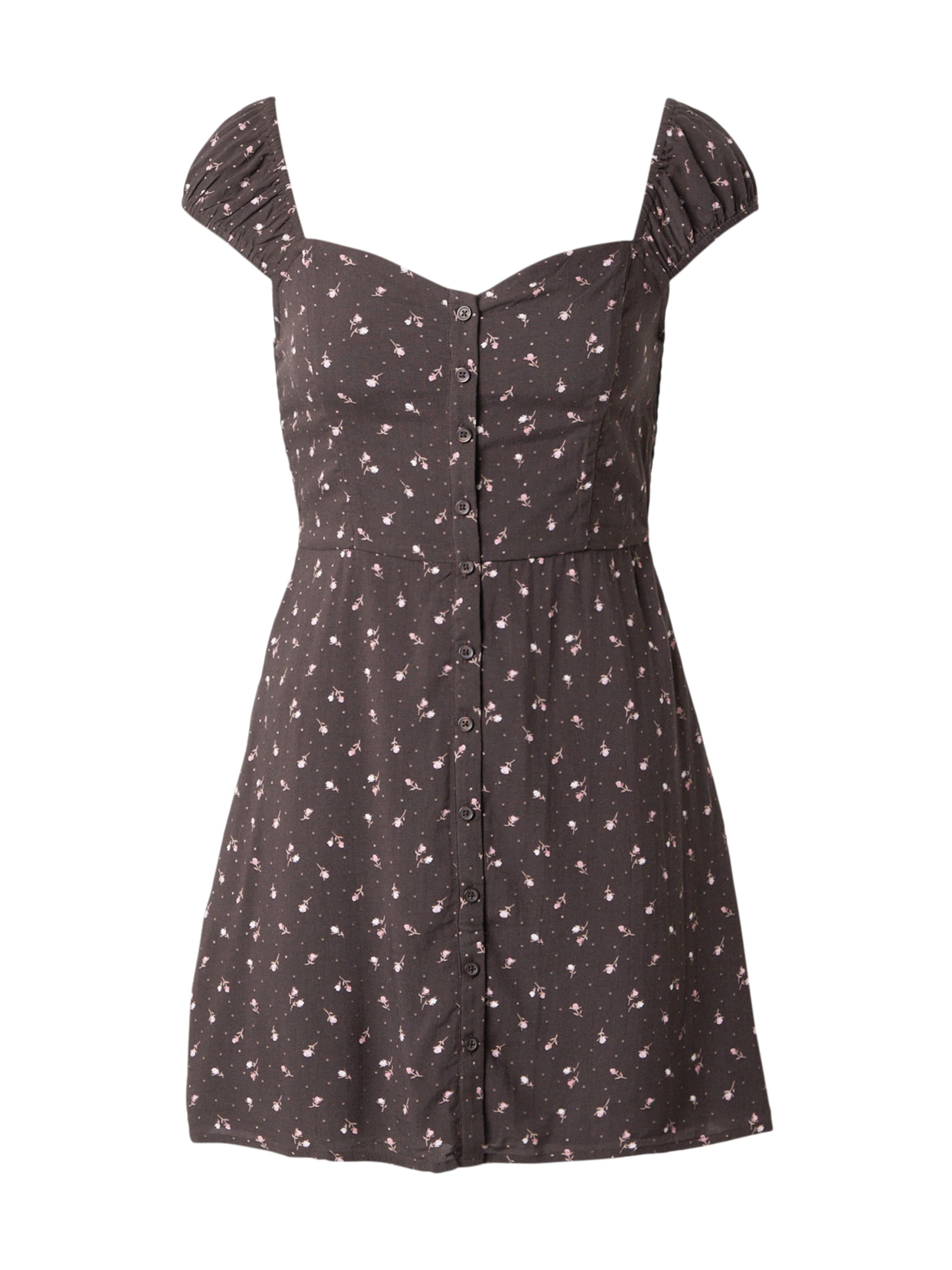 

HOLLISTER Летнее платье в темно-коричневом цвете