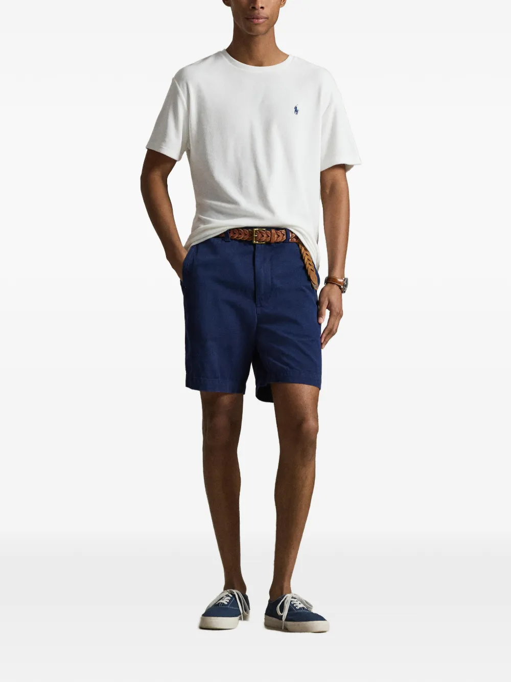 Футболка с короткими рукавами и логотипом Polo Ralph Lauren, белый — фото 2