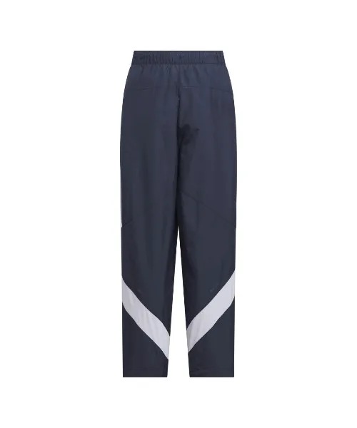 Детские спортивные штаны adidas Track Pants с цветными блоками и резинкой на поясе черные — фото 2