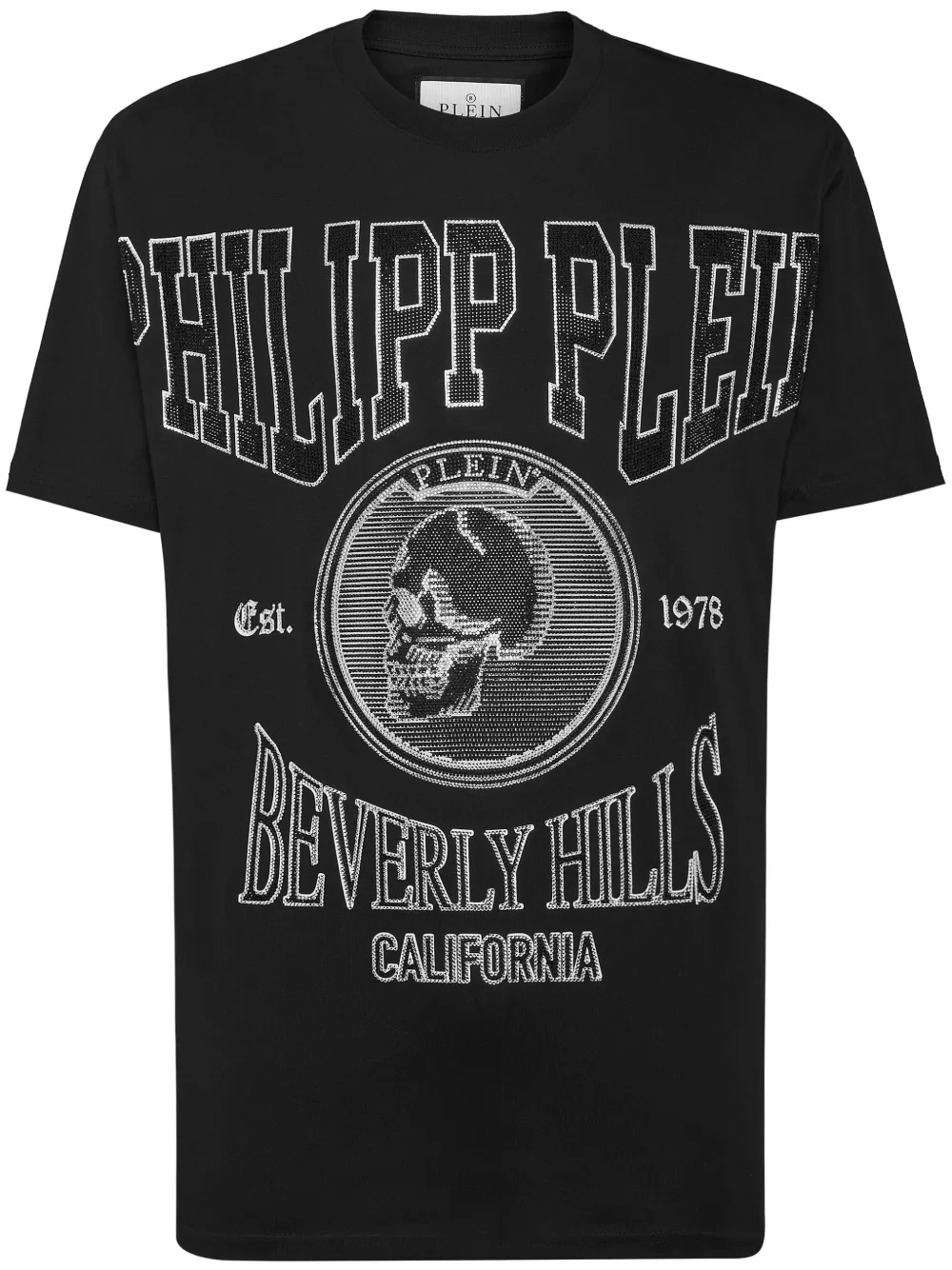 

Футболка с кристаллами Philipp Plein, черный