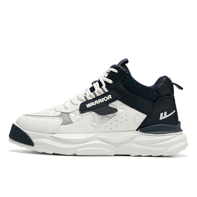 

Кроссовки WARRIOR Chunky Sneakers Men High-top Dark Blue, белый/темно-синий