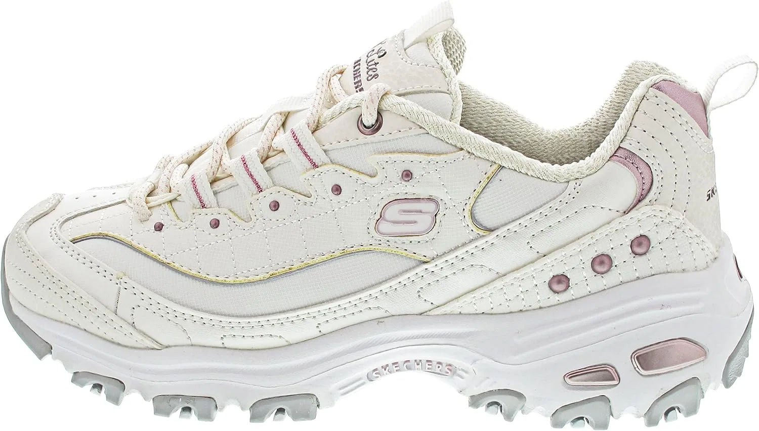 Женские кроссовки Skechers 149267 Wlv, White Duraleather Lavender Trim