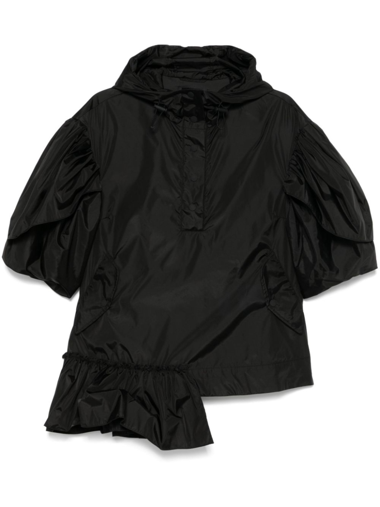 

Simone Rocha топ с оборками, черный