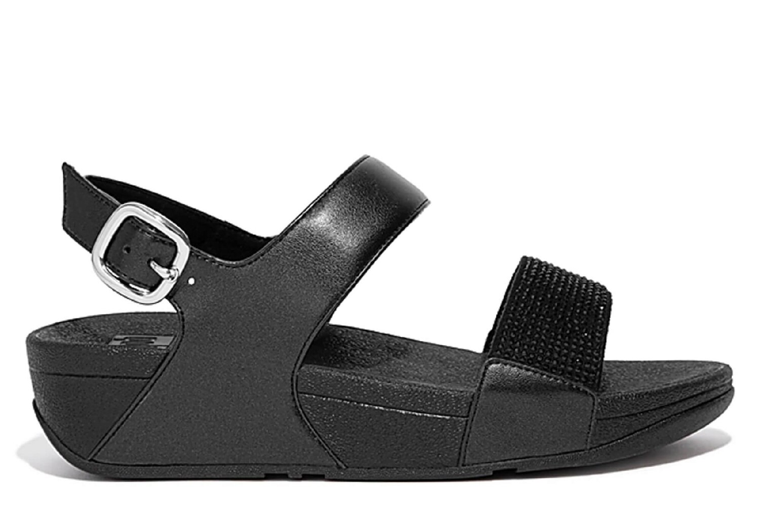 

Босоножки Lulu LaserCR Leat B на танкетке Fitflop, черный