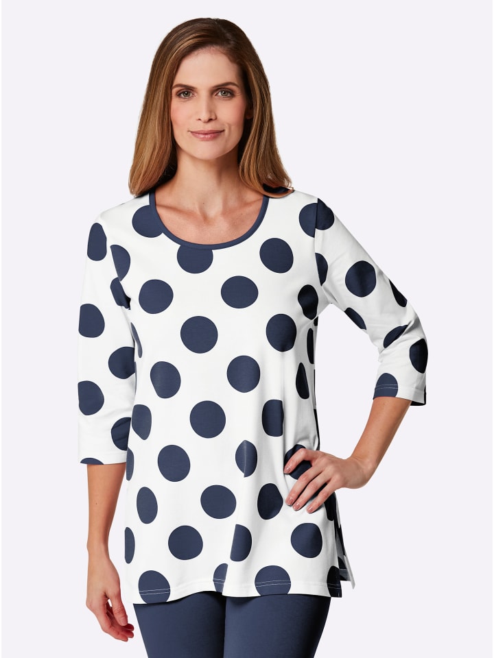 

Длинная рубашка цвета экрю и темно-синего цвета WITT WEIDEN