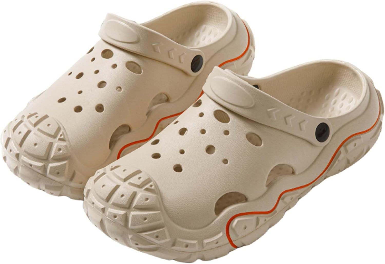 

Мужские и женские садовые туфли с толстой подошвой, мюли, сабо, летние, противоскользящие, быстросохнущие спортивные пляжные сандалии, тапочки для улицы с регулируемым каблуком Generic, бежевый