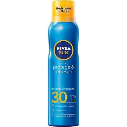 

Nivea Солнцезащитный и освежающий невидимый солнцезащитный спрей Spf-30, сверхводостойкий, 200 мл