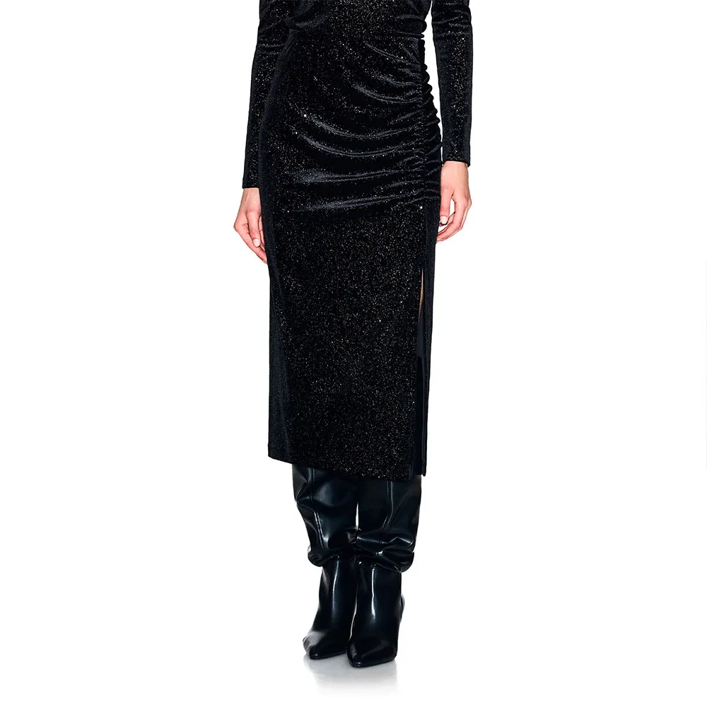 

Юбка Armani Exchange XW000791_AF16143 midi, черный