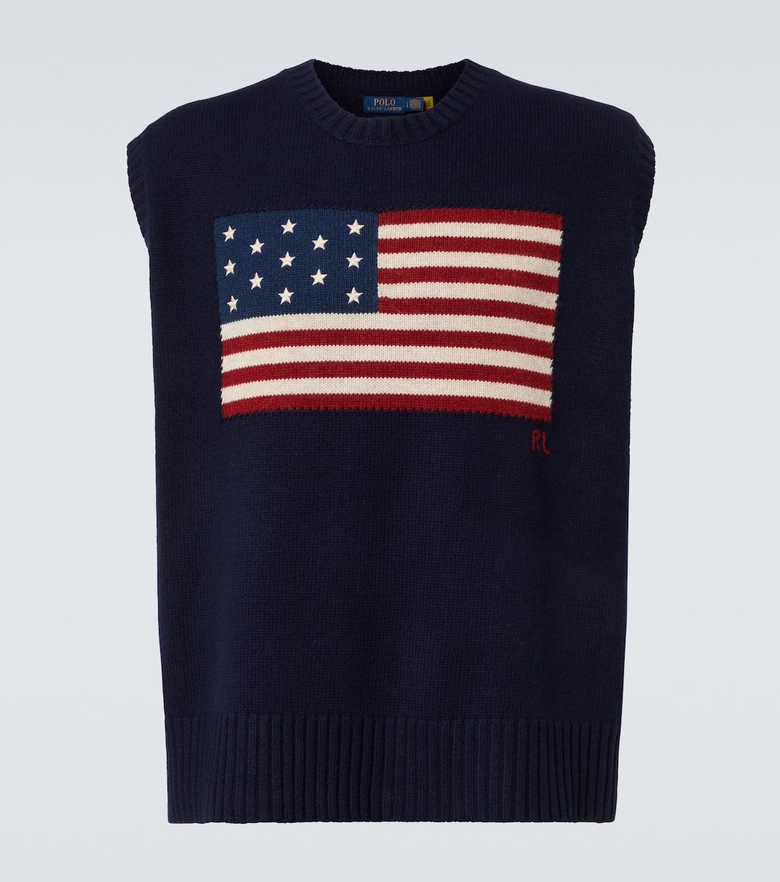 

Шерстяной и хлопковый жилет-свитер Polo Ralph Lauren, Hunter Navy