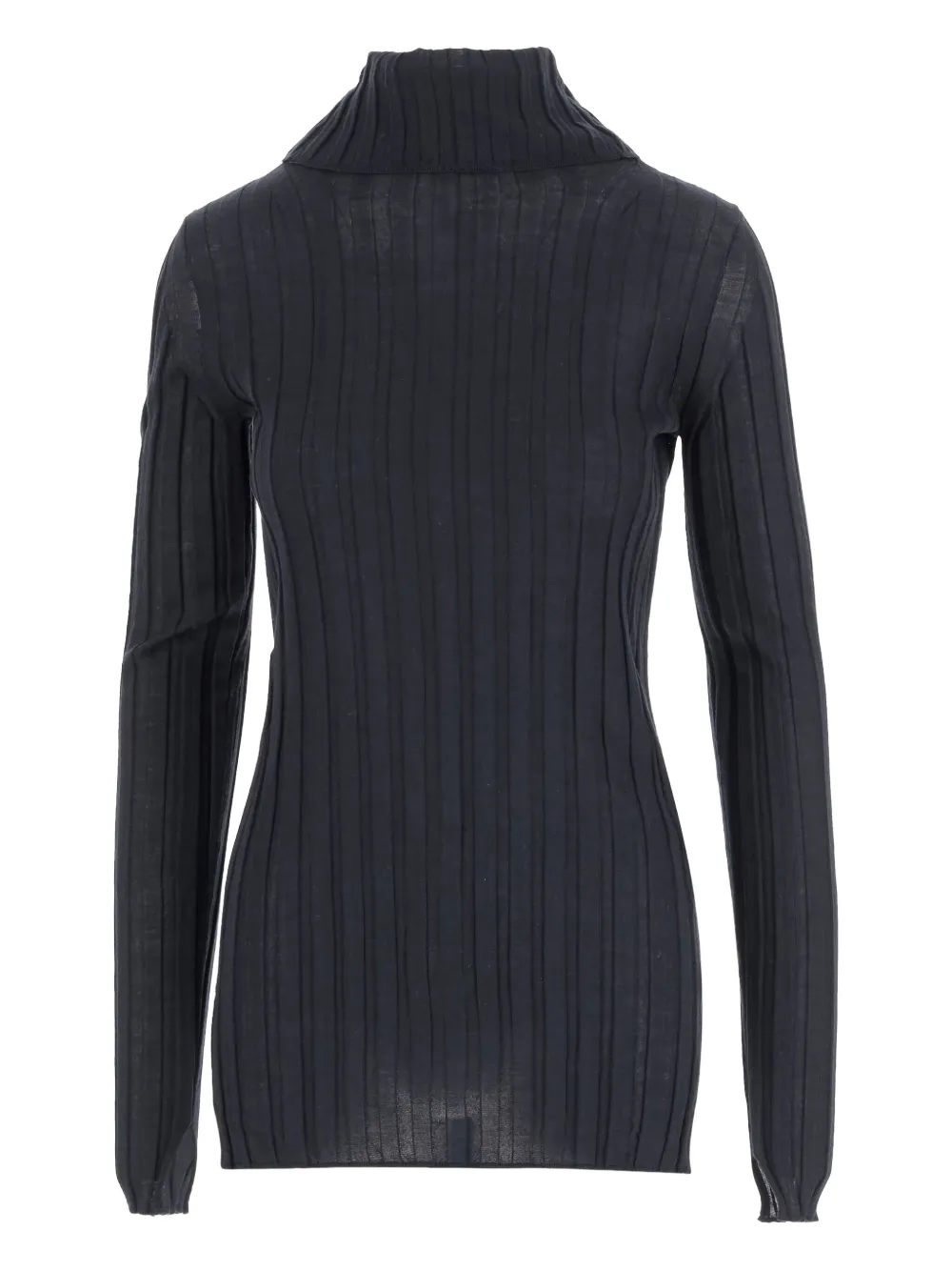 

Ребристый свитер с высоким воротом Carven, синий