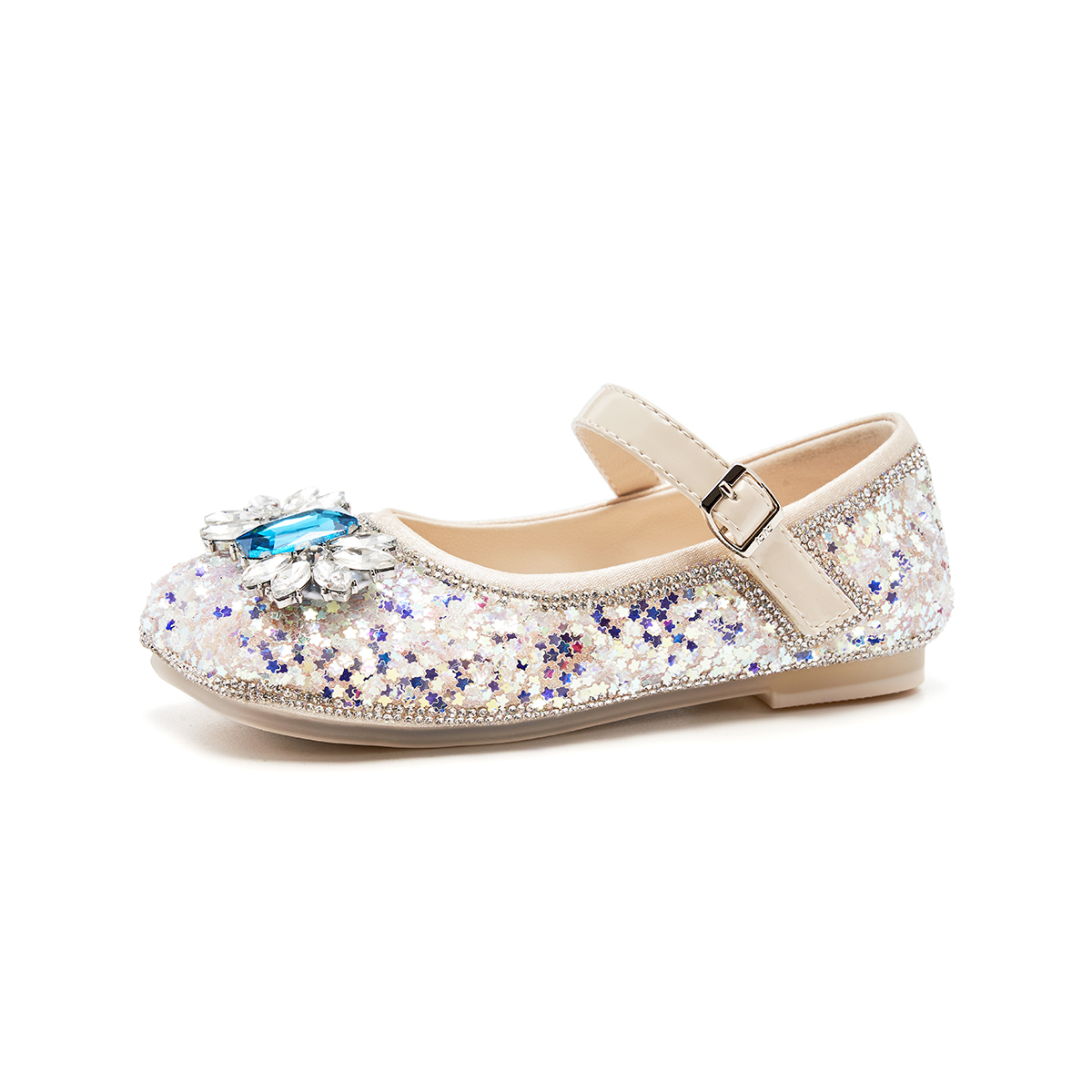 

Антискользящие износостойкие низкие кожаные детские туфли Kids' TATA, бежевый