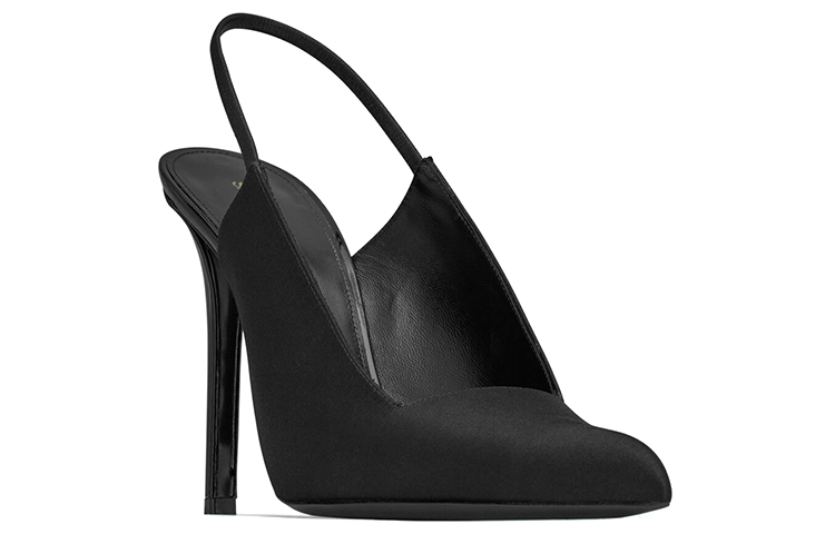 Raven Slim Heel Высокие каблуки 11 см Женские Черные SAINT LAURENT — фото 4