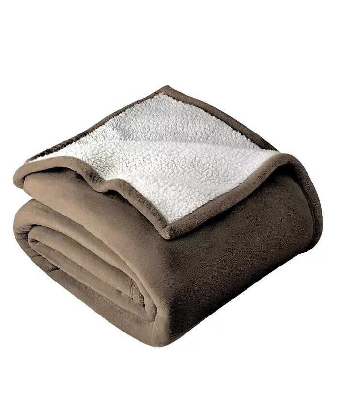 

Флисовое одеяло из шерпы Bare Home, бежевый