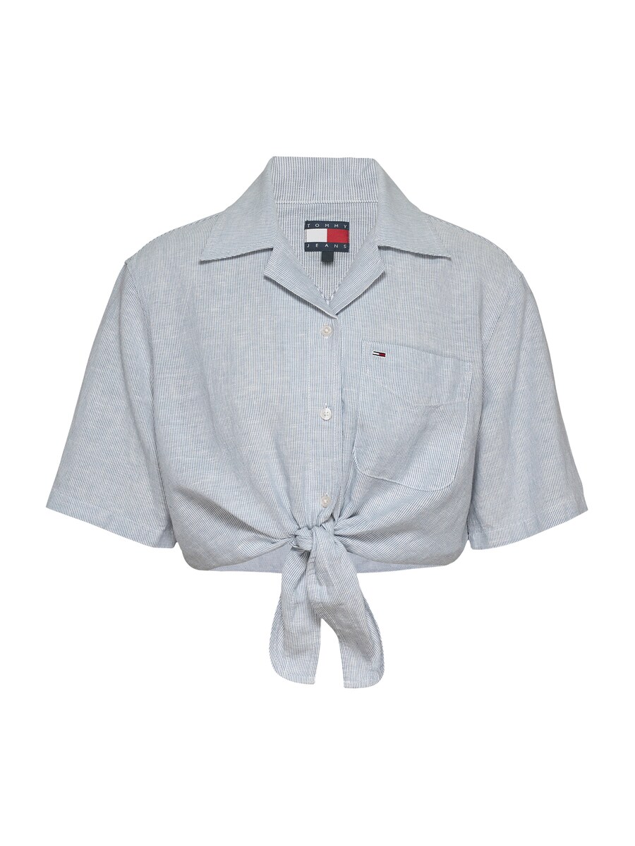 

Блуза Tommy Jeans, серый деним