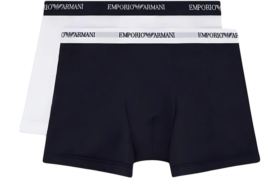 Трусы мужские 2 Pack EMPORIO ARMANI, 2 pack (белый+черный)