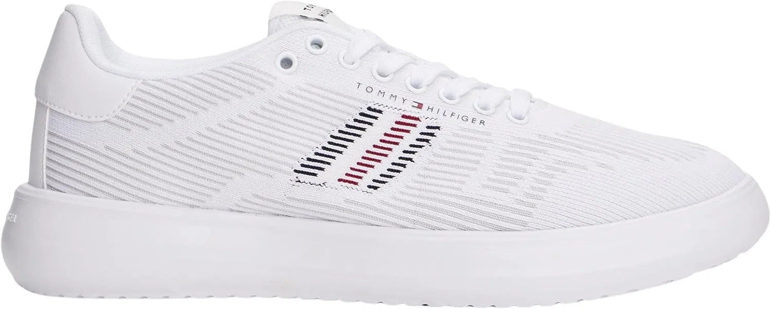 Tommy Hilfiger Кроссовки Herren Cupsole Modern Knit с логотипом, White — фото 4