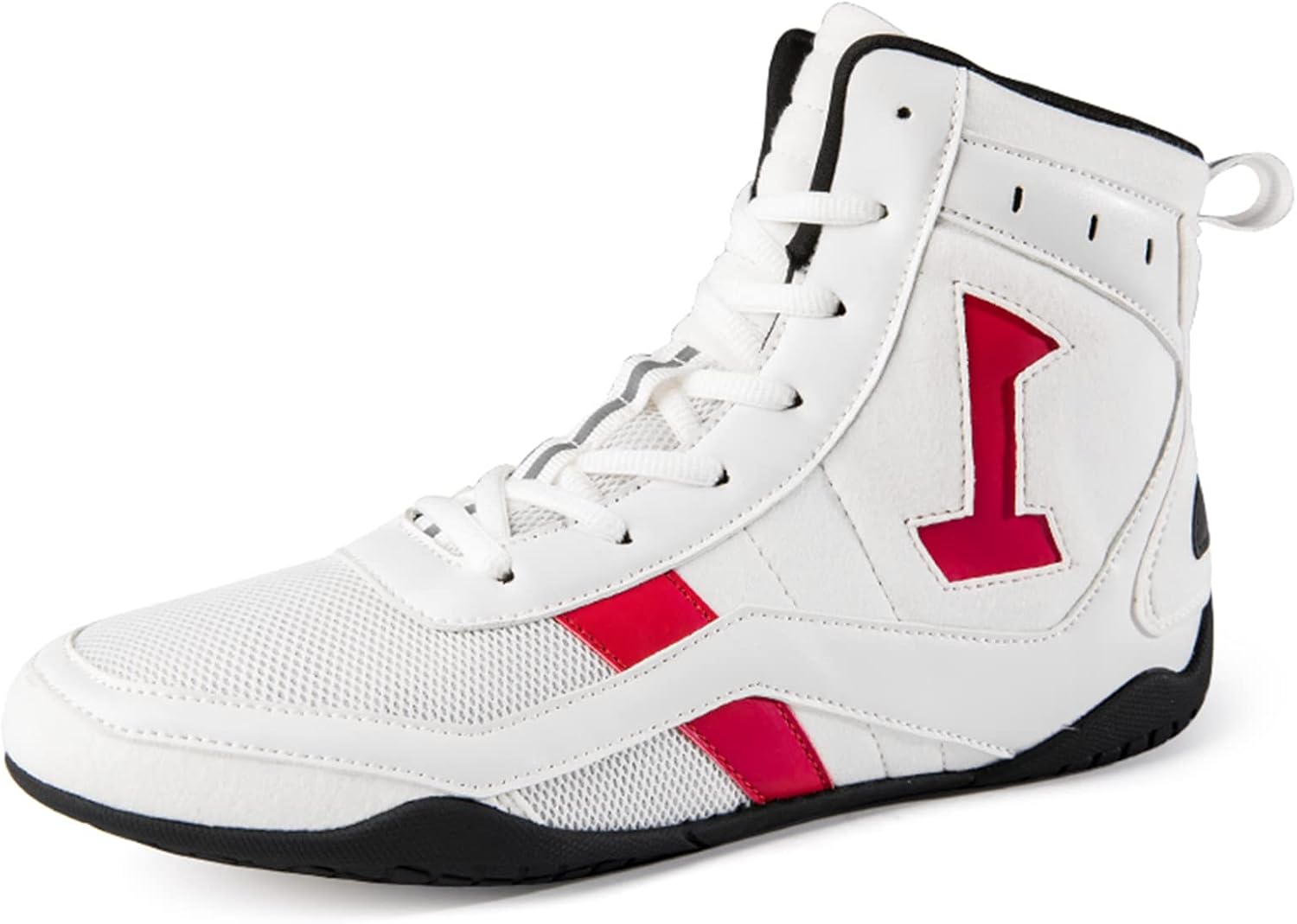 

Мужские и женские высокие спортивные кроссовки для борьбы и бокса Cmadolrs, противоскользящие, для тренировок, соревнований, спорта, повседневной носки, гимнастические ботинки, белый