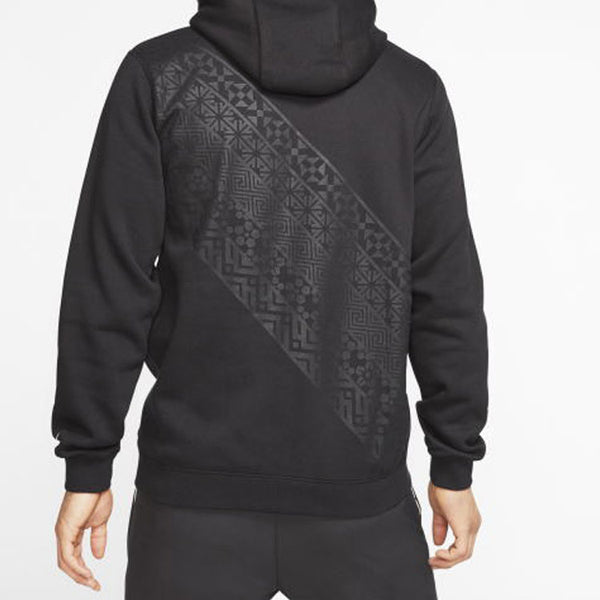 Толстовка men's club twill printing pullover black Nike, черный — фото 4