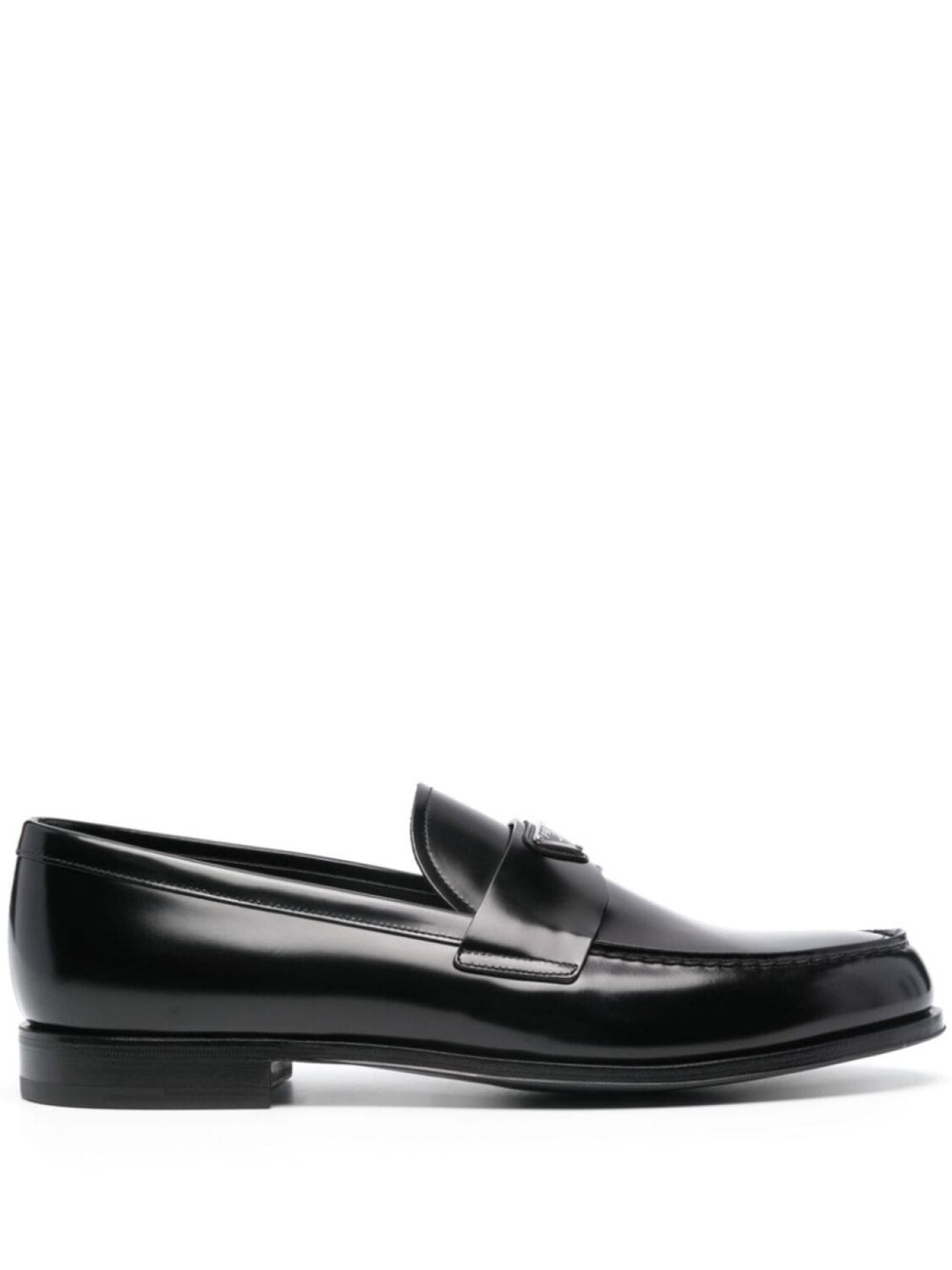 

Prada лоферы с логотипом, черный