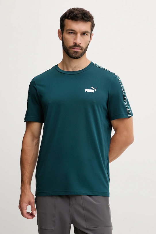 

Хлопковая футболка Puma, зеленый