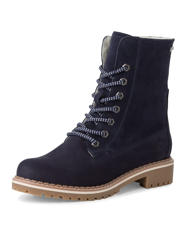 Ботильоны Tamaris Stiefelette Schnürstiefelette, синий — фото 2