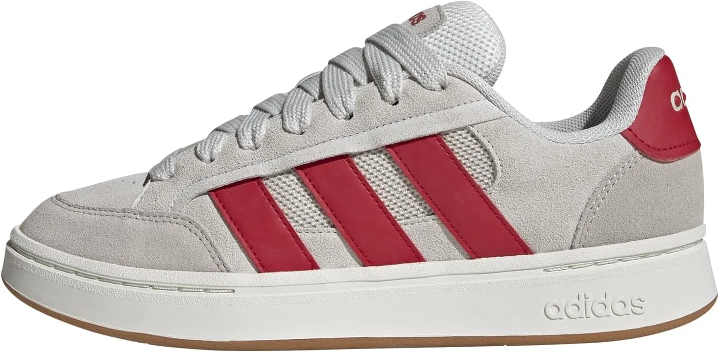 Кроссовки для мужчин с Cloudfoam, adidas, Crystal White/Better Scarlet/Off White