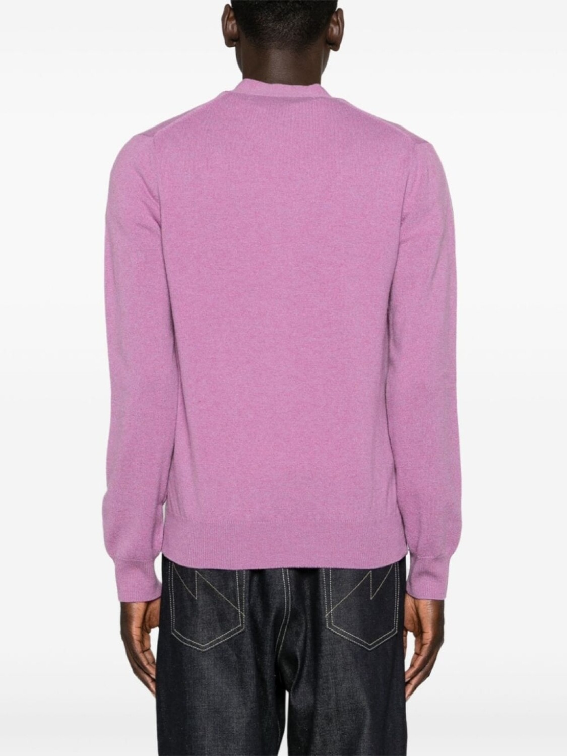 Comme Des Garçons Play шерстяной кардиган с нашивкой, фиолетовый — фото 4