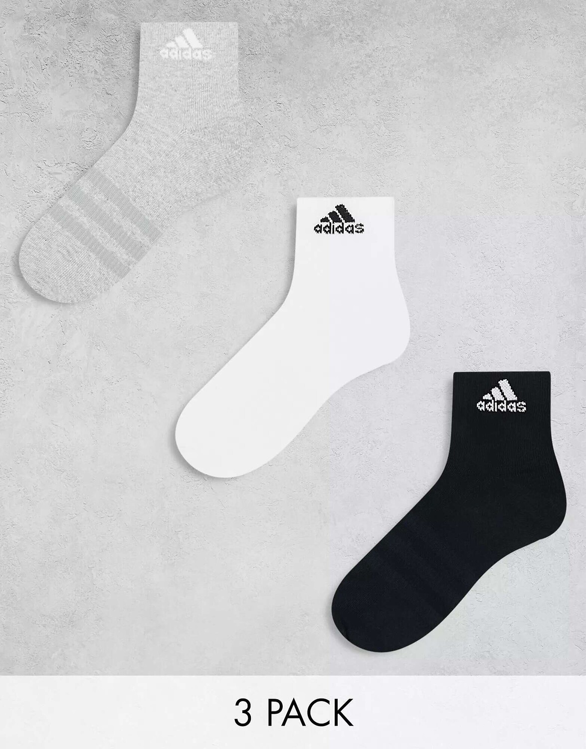 

3 пары носков adidas Sportswear черного, белого и серого цветов adidas performance