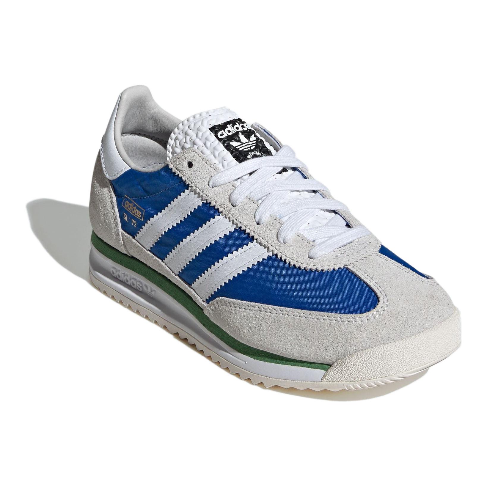 Износостойкие низкие повседневные кроссовки для подростков Adidas Originals, синий/белый/светло-серый — фото 3