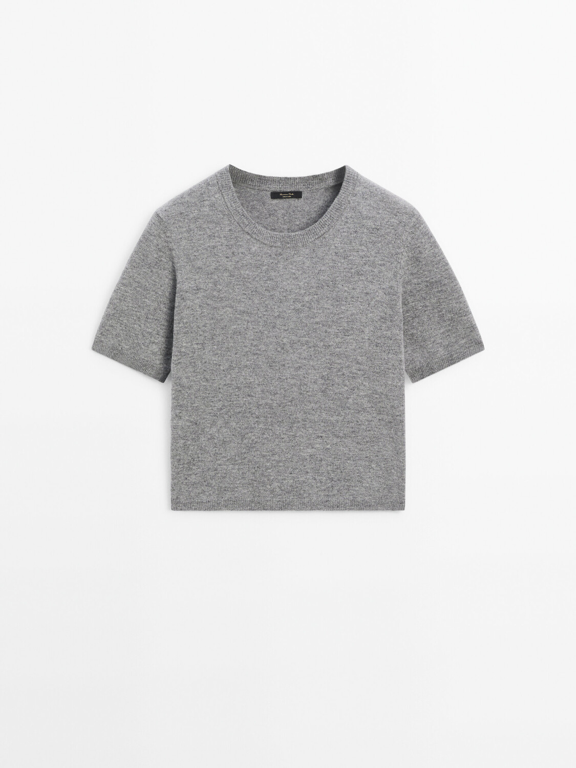 

Джемпер с короткими рукавами Massimo Dutti, серый