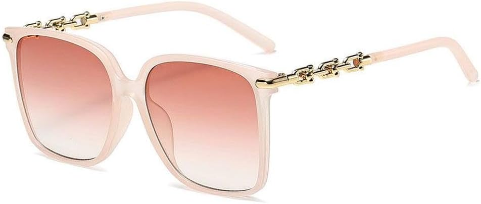 

Женские винтажные солнцезащитные очки с цепочкой на дужках и градиентным переходом цвета, модные солнцезащитные очки для девушек в крупной оправе, стильные для уличной фотосессии, SUN2795 Generic, Pink