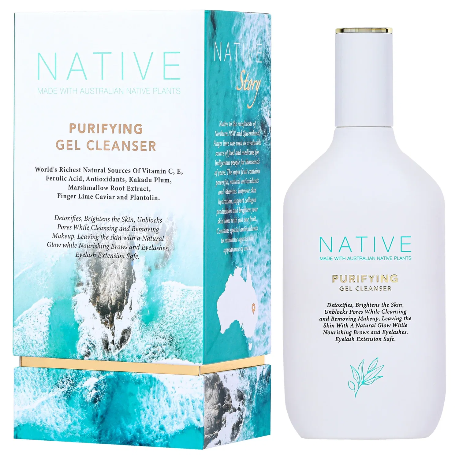 Гель для умывания Klara — Очищающий гель для лица Native Purifying Gel Cleanser от для женщин - ( ), Clear, 122 г — фото 4