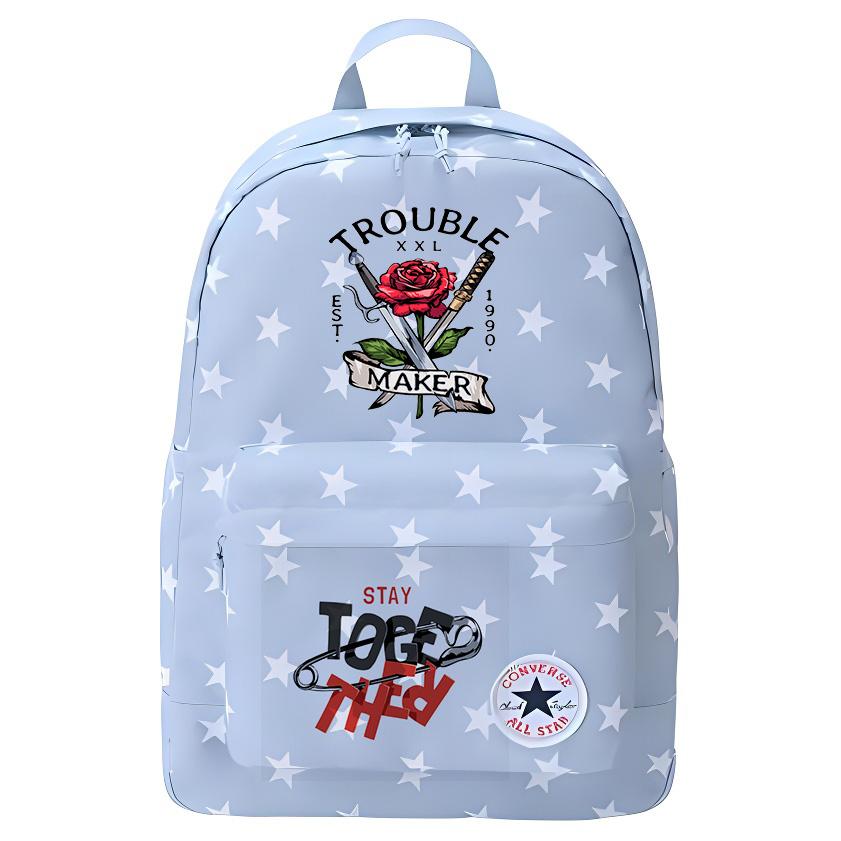 

Converse Полиэстеровый рюкзак среднего размера унисекс светло-дымчато-голубой, Rose