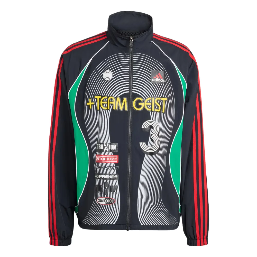 Куртка Teamgeist в полоску Adidas Originals, черный
