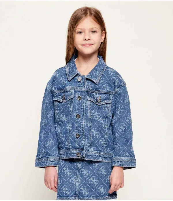 Джинсовая куртка regular fit Guess, темно-синий