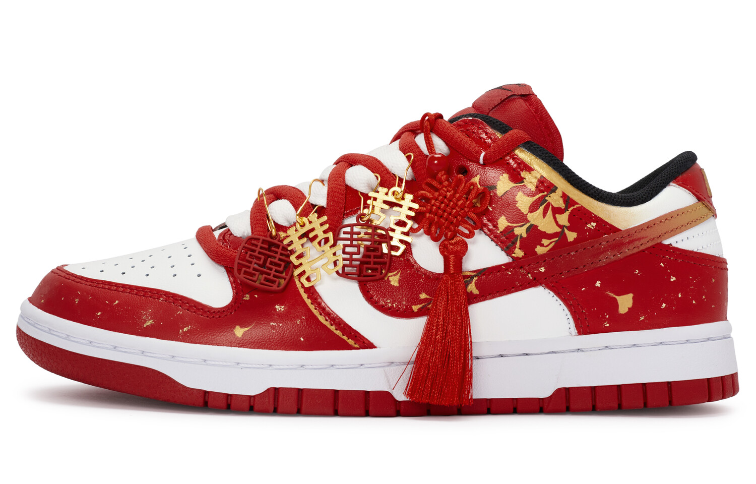 Кроссовки Nike Dunk Skateboard Shoes Unisex Low-Top Gold