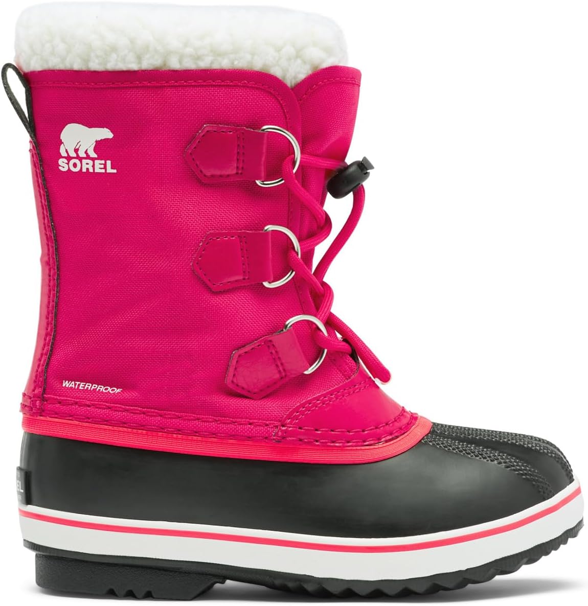 Детские зимние непромокаемые сапоги Sorel Yoot Pac из нейлона, Bright Rose — фото 4