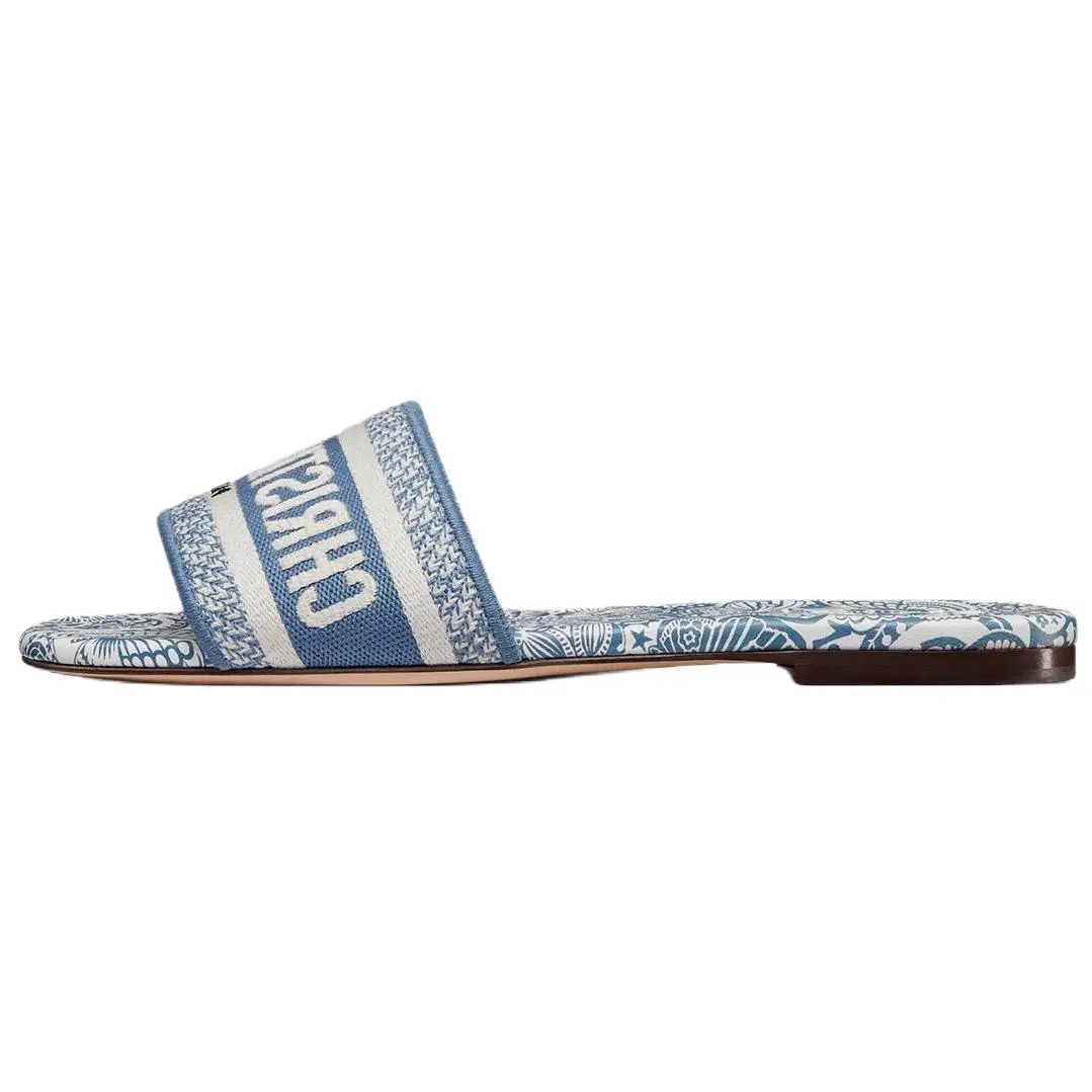 DIOR Женские синие сандалии Dway Slide